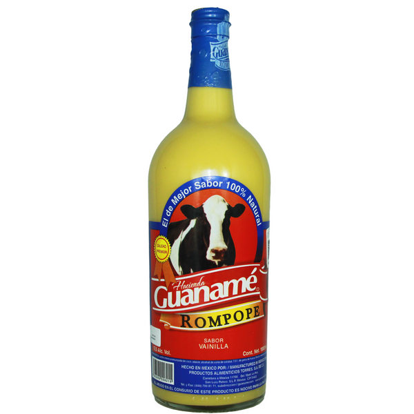 Guanamé Rompope Vainilla Vidrio 1 Lt